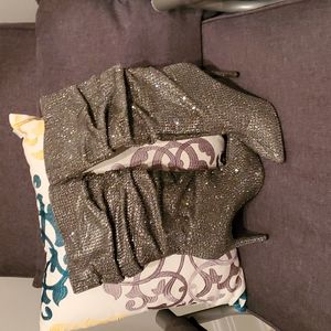 Beautiful stunning rhinestone slouch boots by Jessica Simpson